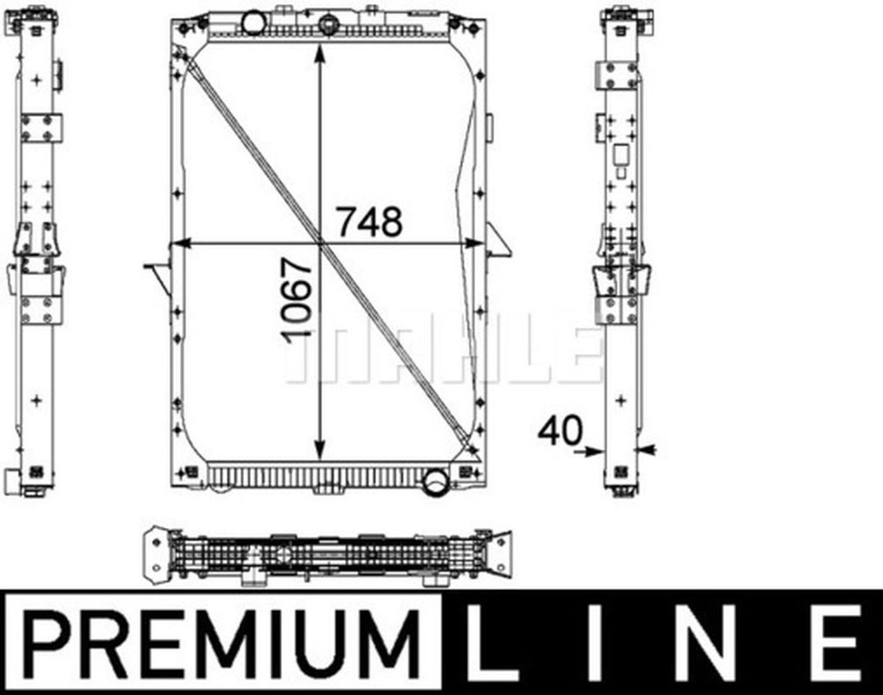 MAHLE Truck/Bus Radiator CR819000P