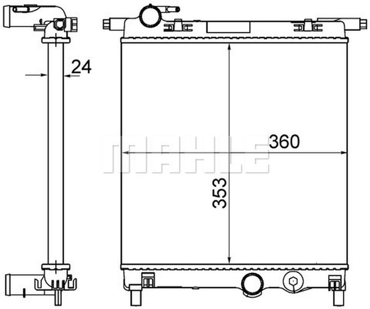 MAHLE PC Radiator CR831001S