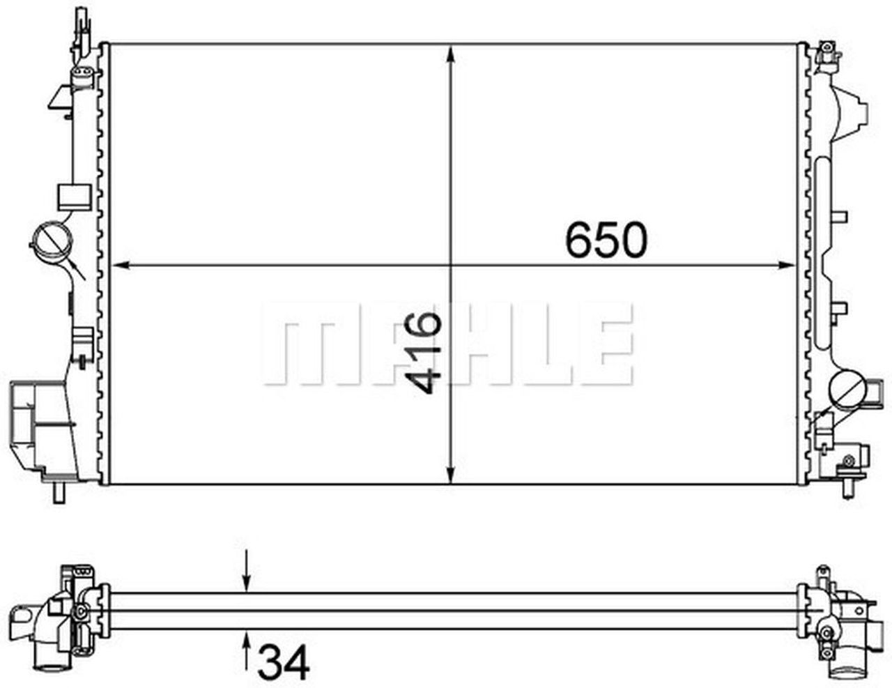 MAHLE PC Radiator CR835001S