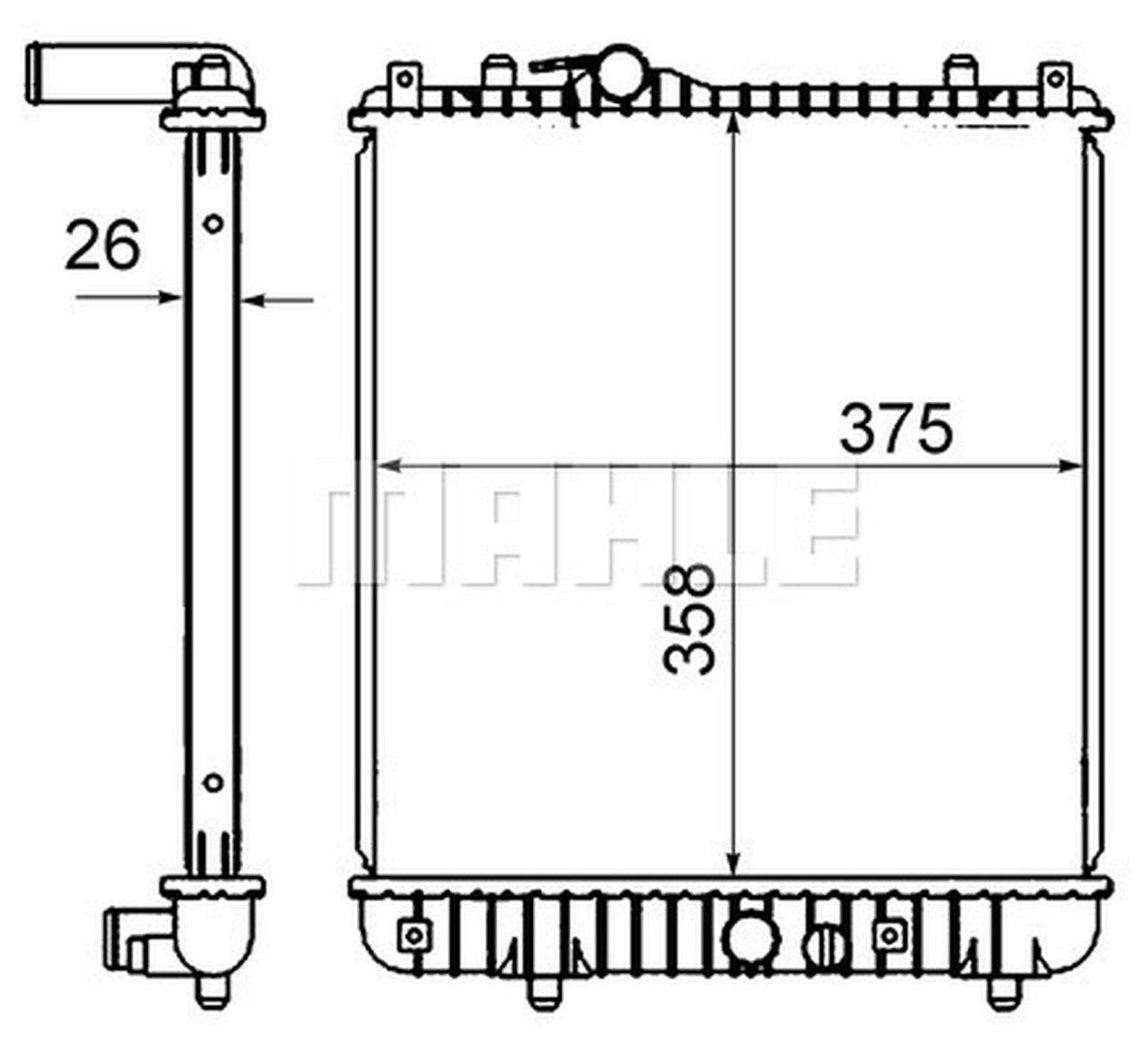 MAHLE PC Radiator CR836000S