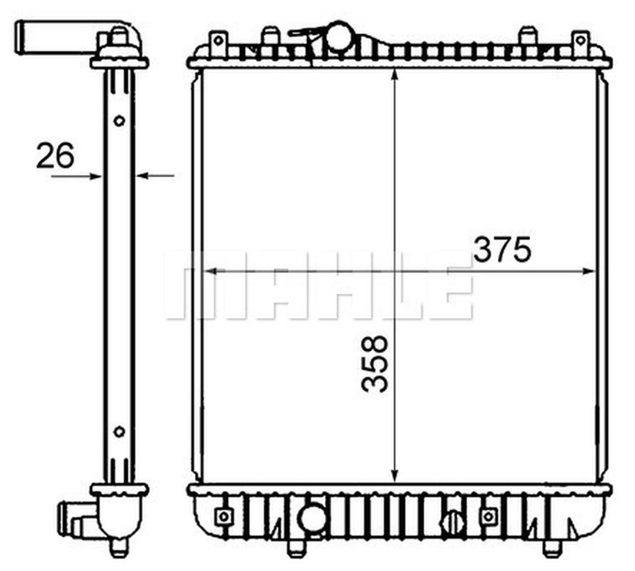 MAHLE PC Radiator CR837000S