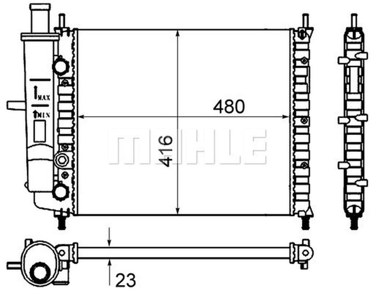 MAHLE PC Radiator CR838000S
