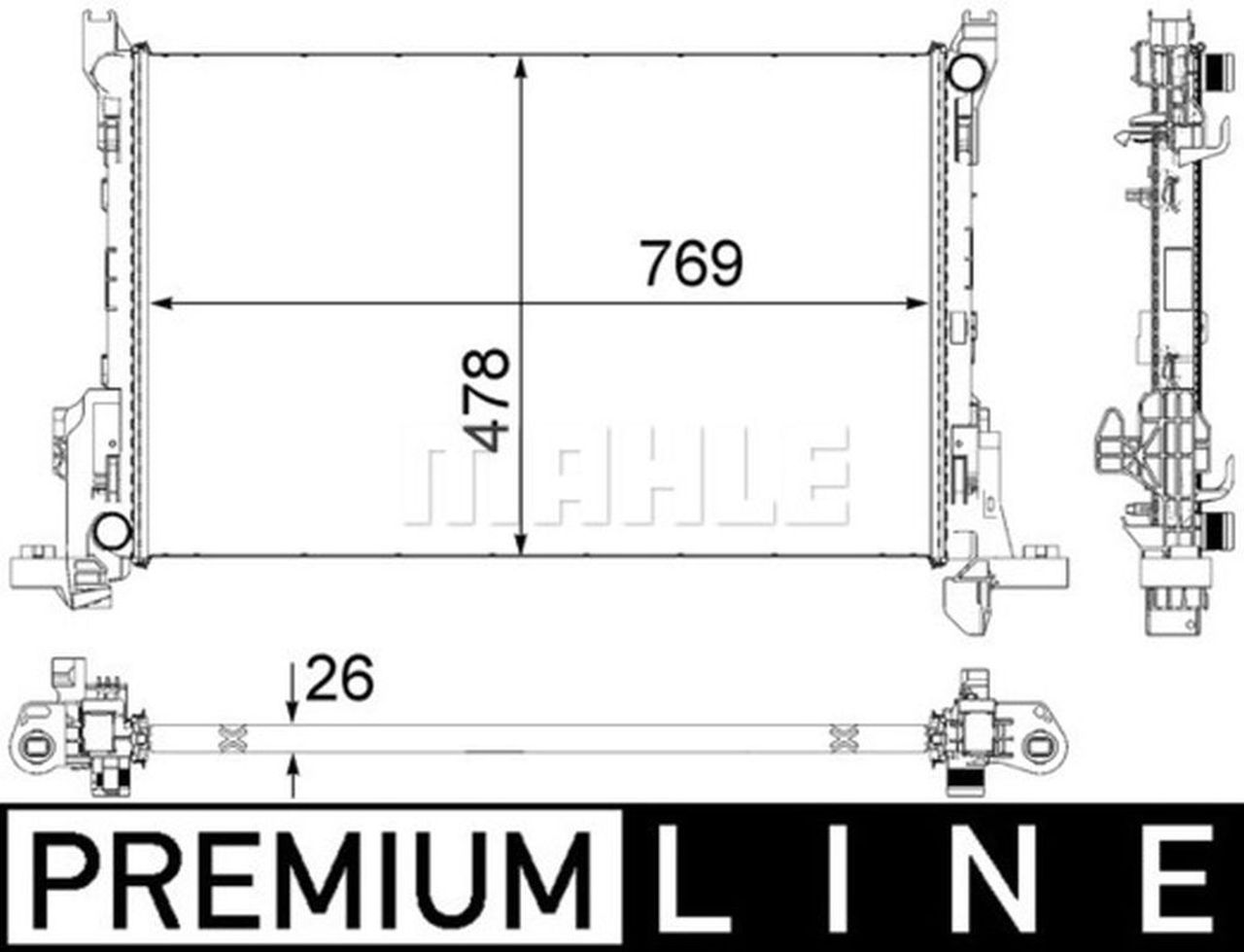 MAHLE LCV Radiator CR84000P