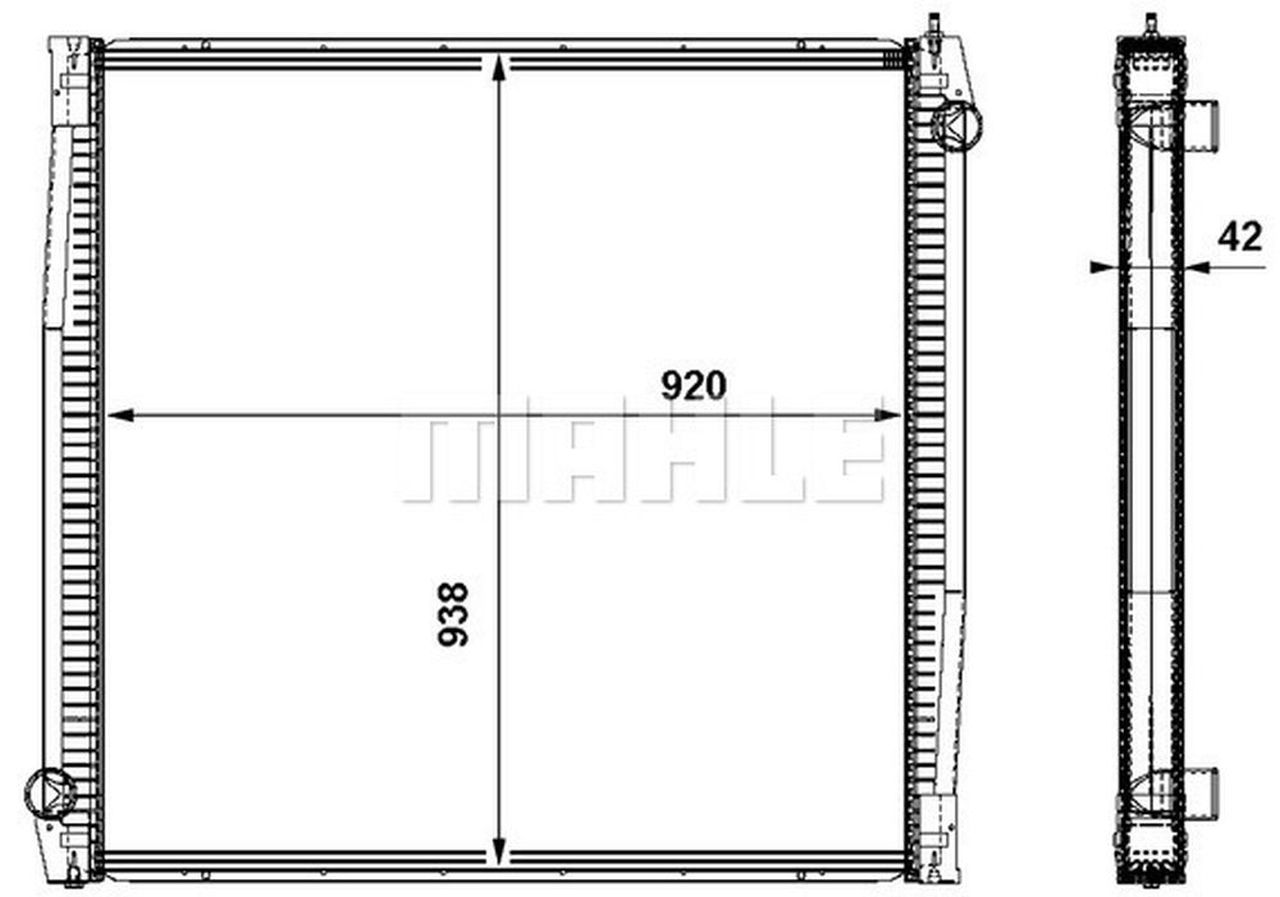 MAHLE Truck/Bus Radiator CR861000P