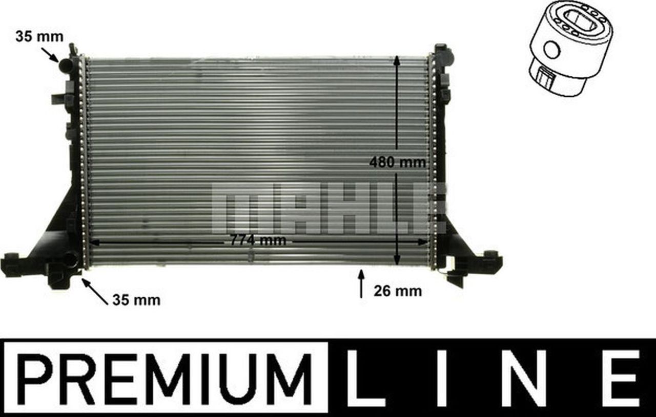 MAHLE LCV Radiator CR866000P