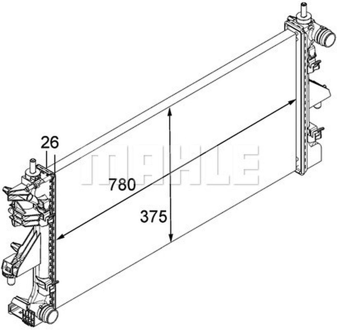 MAHLE LCV Radiator CR880000P