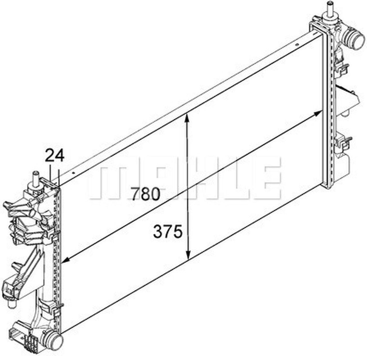 MAHLE LCV Radiator CR881000S