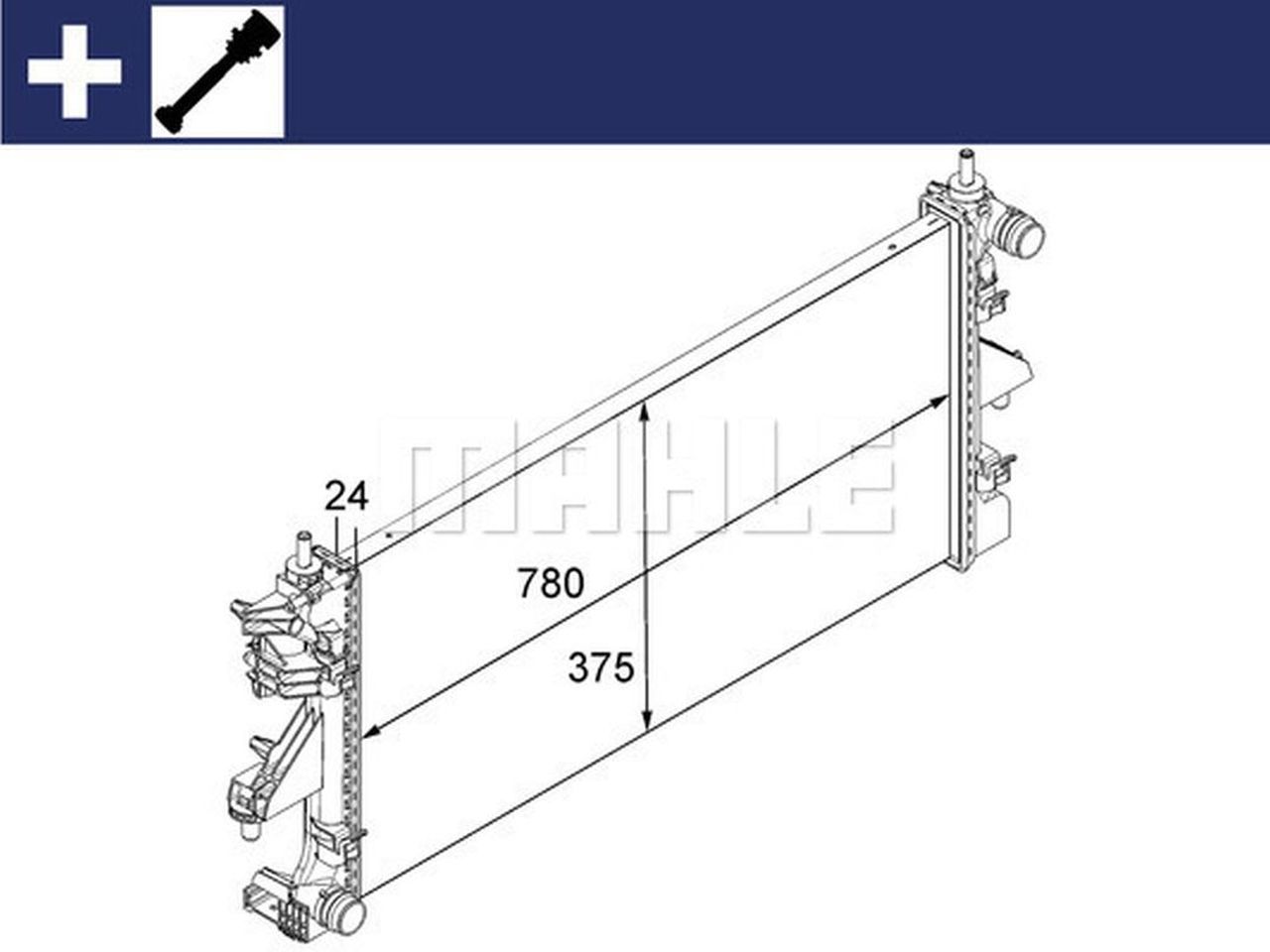 MAHLE LCV Radiator CR881000S
