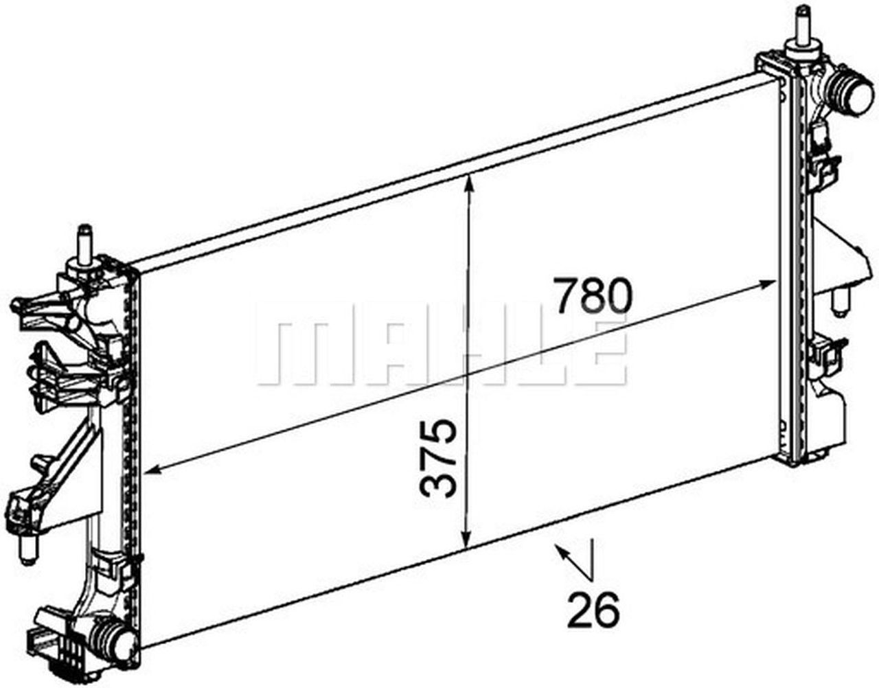MAHLE LCV Radiator CR885000P