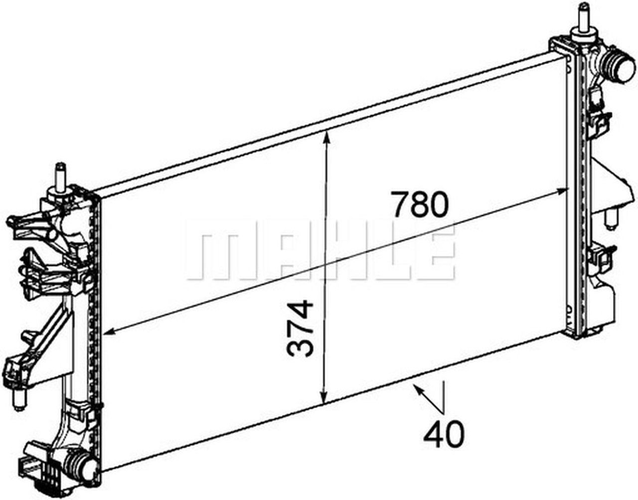 MAHLE LCV Radiator CR887000P