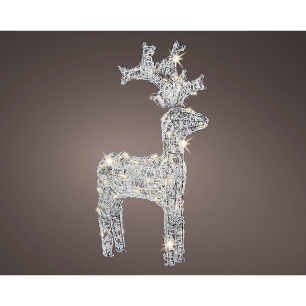 Lumineo Outdoor LED Acrylic Deer 60cm Warm White – 9499518