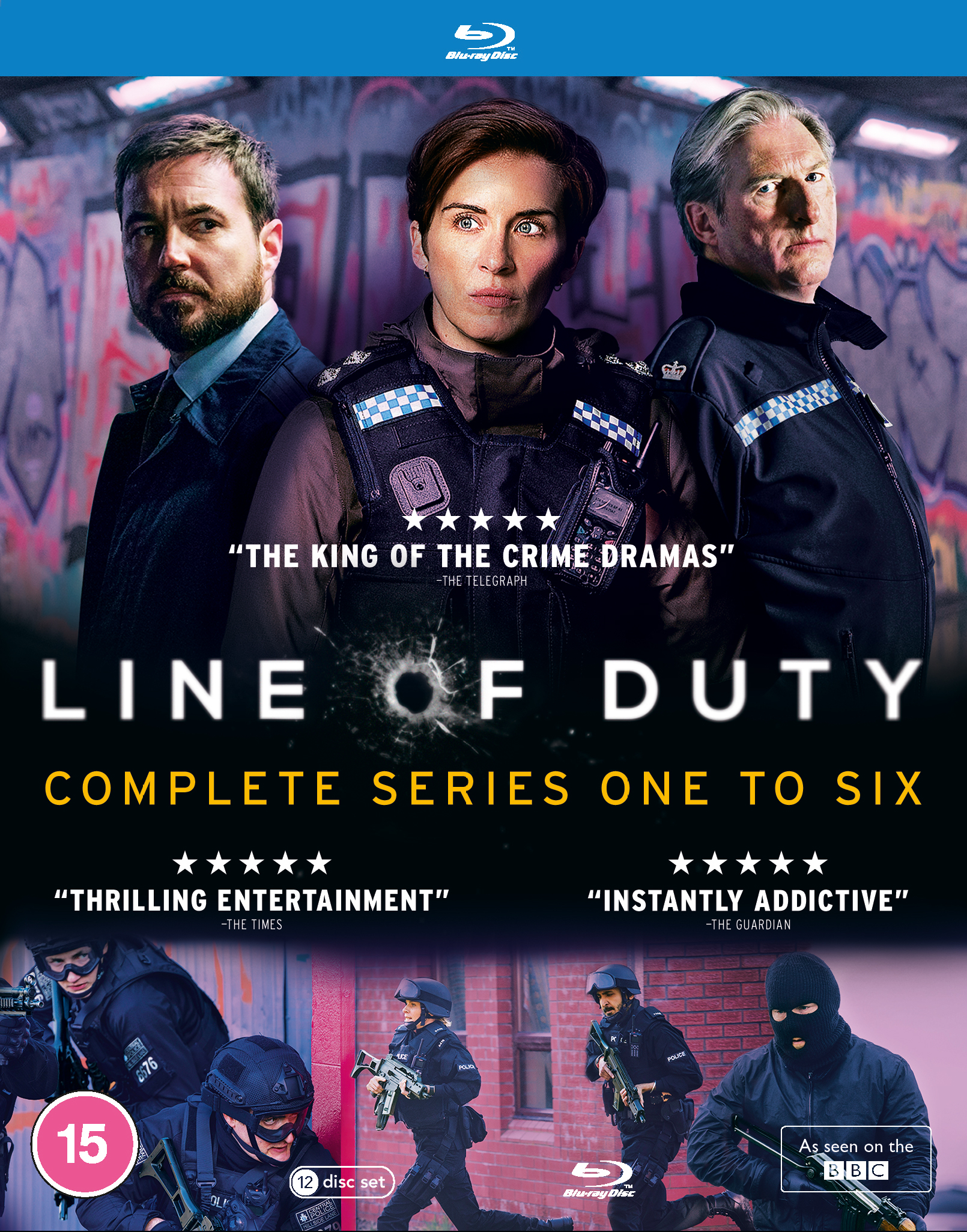 Line of Duty: Bộ phim hoàn chỉnh 1-6 [15] Hộp đĩa Blu-ray | eBay UK