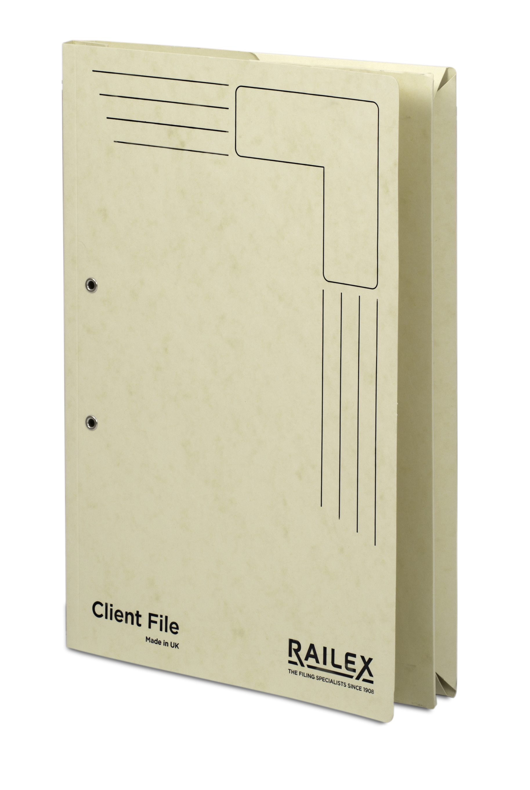 Railex Clientfile CF5P A4 Foolscap 350gsm Document Ring Binder Filing