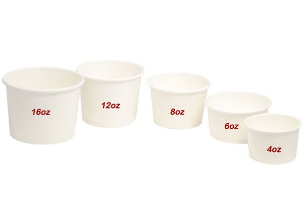 4 oz white paper cups