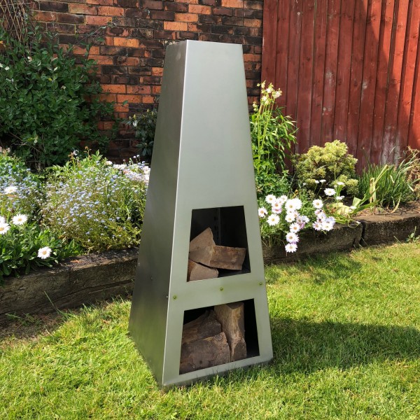 Made O Metal Steel Pyramid Garden Patio Firepit Log Burner Chiminea Made O Metal Steel Pyramid Garden Patio Firepit Log Burner Chiminea Heater