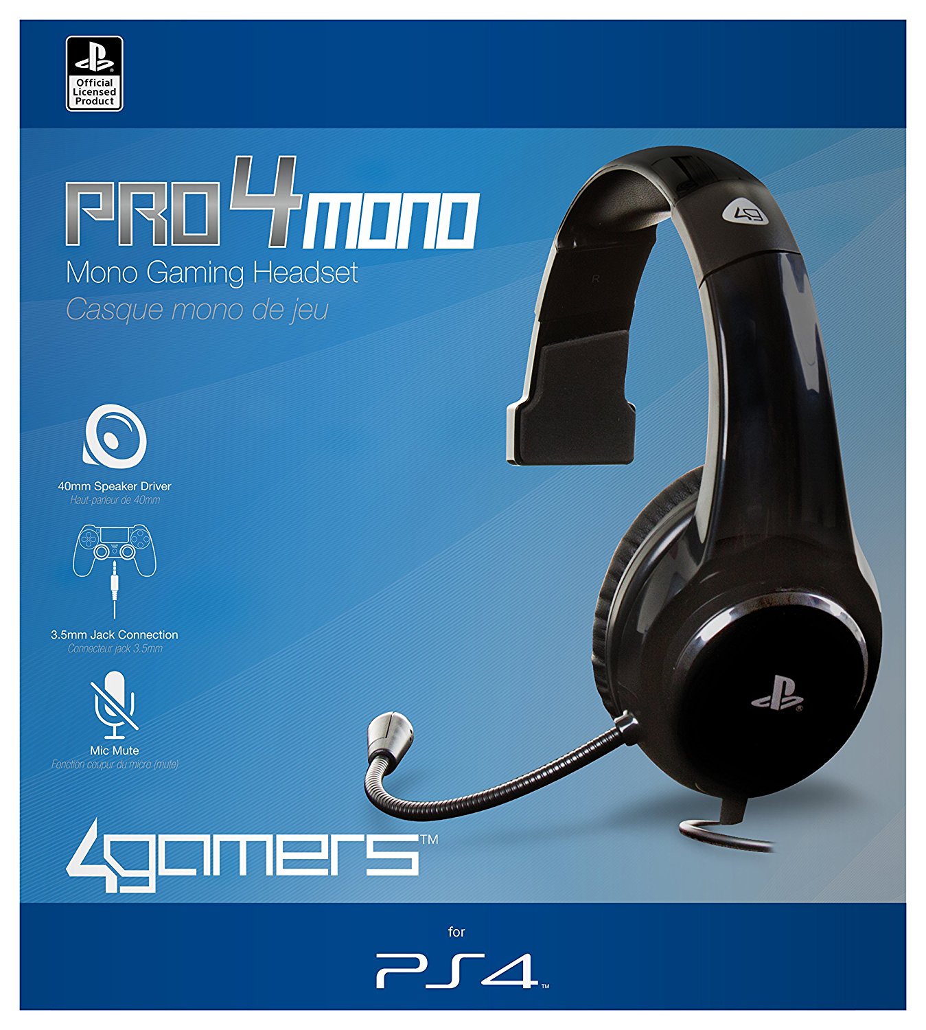 Playstation 4 Officially Licensed Pro4 Mono Gaming Headset Sony Ps4 Ebay