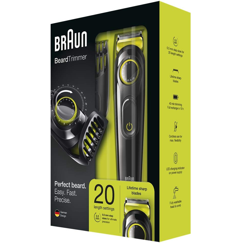 Details Zu Braun Beardtrimmer Trimmer Und Haarschneidemaschine Fur Herren Neu Uk Bt3021
