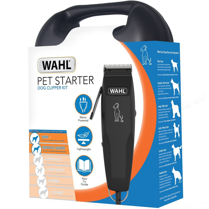 WAHL Pet Starter Grooming Set Dog Clipper Kit UK Mains Electric Pet