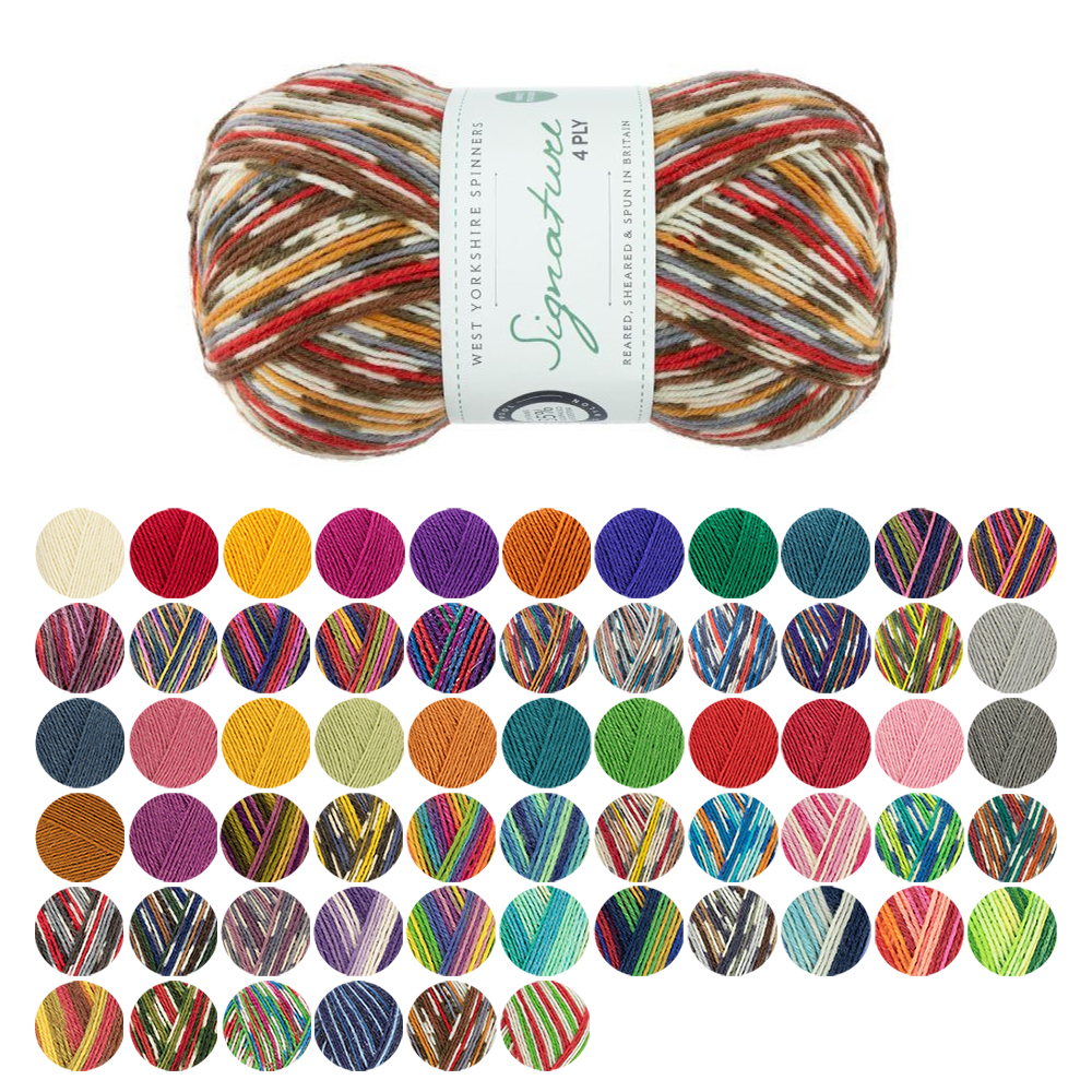 West Yorkshire Spinners Wool Signature 4 Ply WYS Sock Yarn Knitting Crochet 100g - Picture 58 of 254
