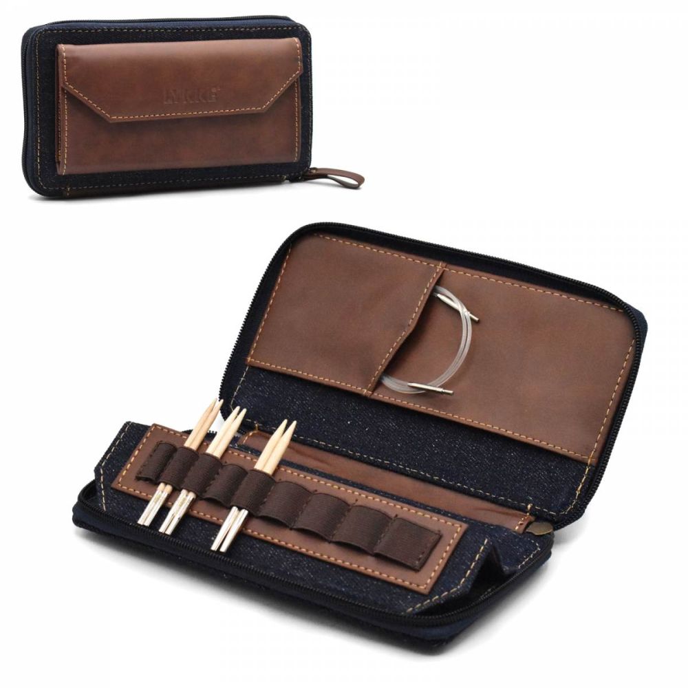 Estuches de agujas con cremallera Oxford LYKKE (vacíos) para bolsas de ganchillo con puntas de 3,5-5" - Imagen 7 de 11