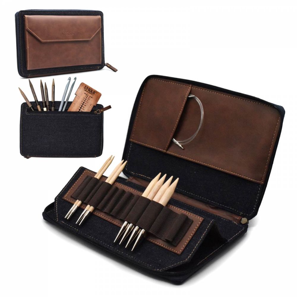 Estuches de agujas con cremallera Oxford LYKKE (vacíos) para bolsas de ganchillo con puntas de 3,5-5" - Imagen 10 de 11