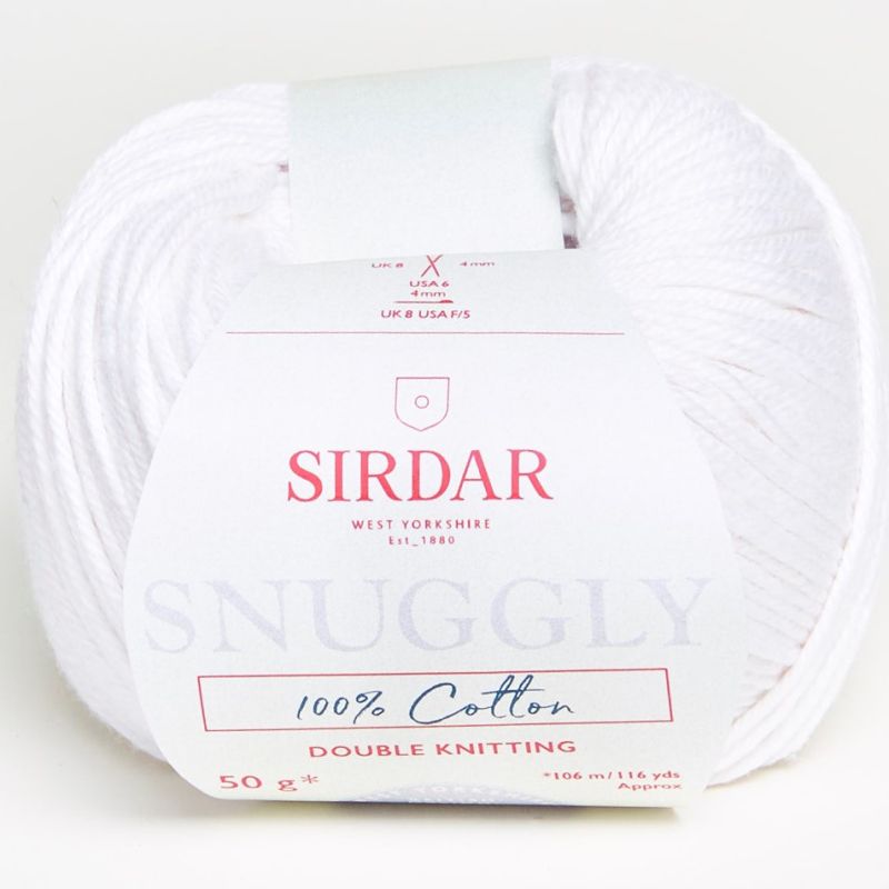Sirdar Knitting Wool Yarn Cotton Snuggly DK Double Worsted Vegan Crochet 8 Ply