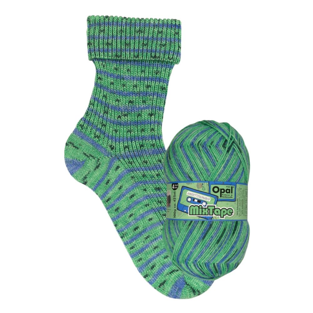 Multicoloured, Self-Patterning Sock Knitting and Crochet Yarn, Wool and Nylon Bl - Picture 5 of 10