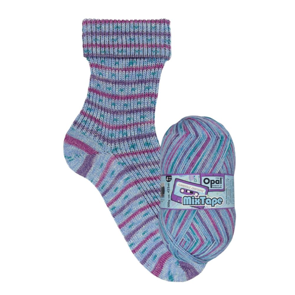 Multicoloured, Self-Patterning Sock Knitting and Crochet Yarn, Wool and Nylon Bl - Picture 8 of 10