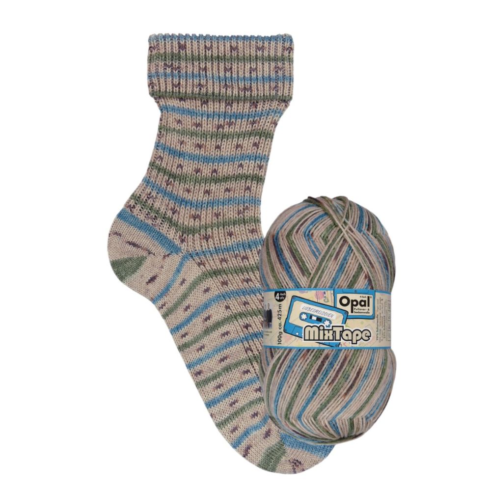 Multicoloured, Self-Patterning Sock Knitting and Crochet Yarn, Wool and Nylon Bl - Picture 9 of 10