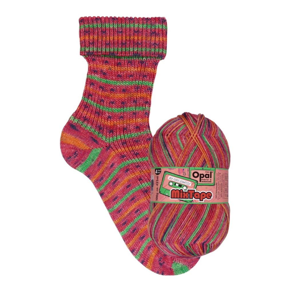 Multicoloured, Self-Patterning Sock Knitting and Crochet Yarn, Wool and Nylon Bl - Picture 10 of 10