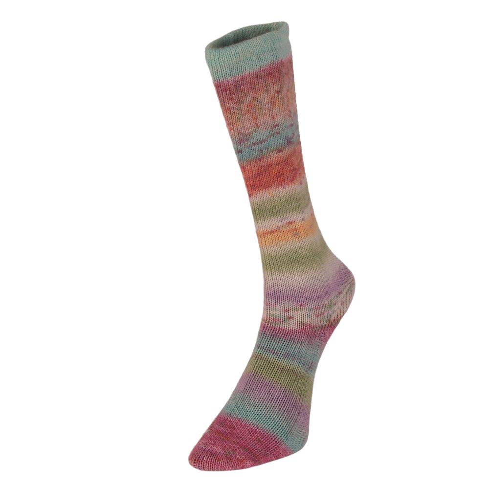 Hilo de calcetín multicolor con estampado automático superlavado 4 capas tejer lana de ganchillo - Imagen 91 de 113