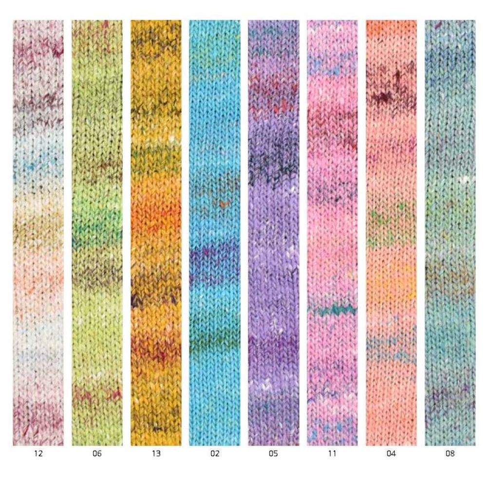 Noro Ohajiki Cotton and Silk Blend Double Knitting and Crochet Yarn - 419 Metres - Picture 3 of 43
