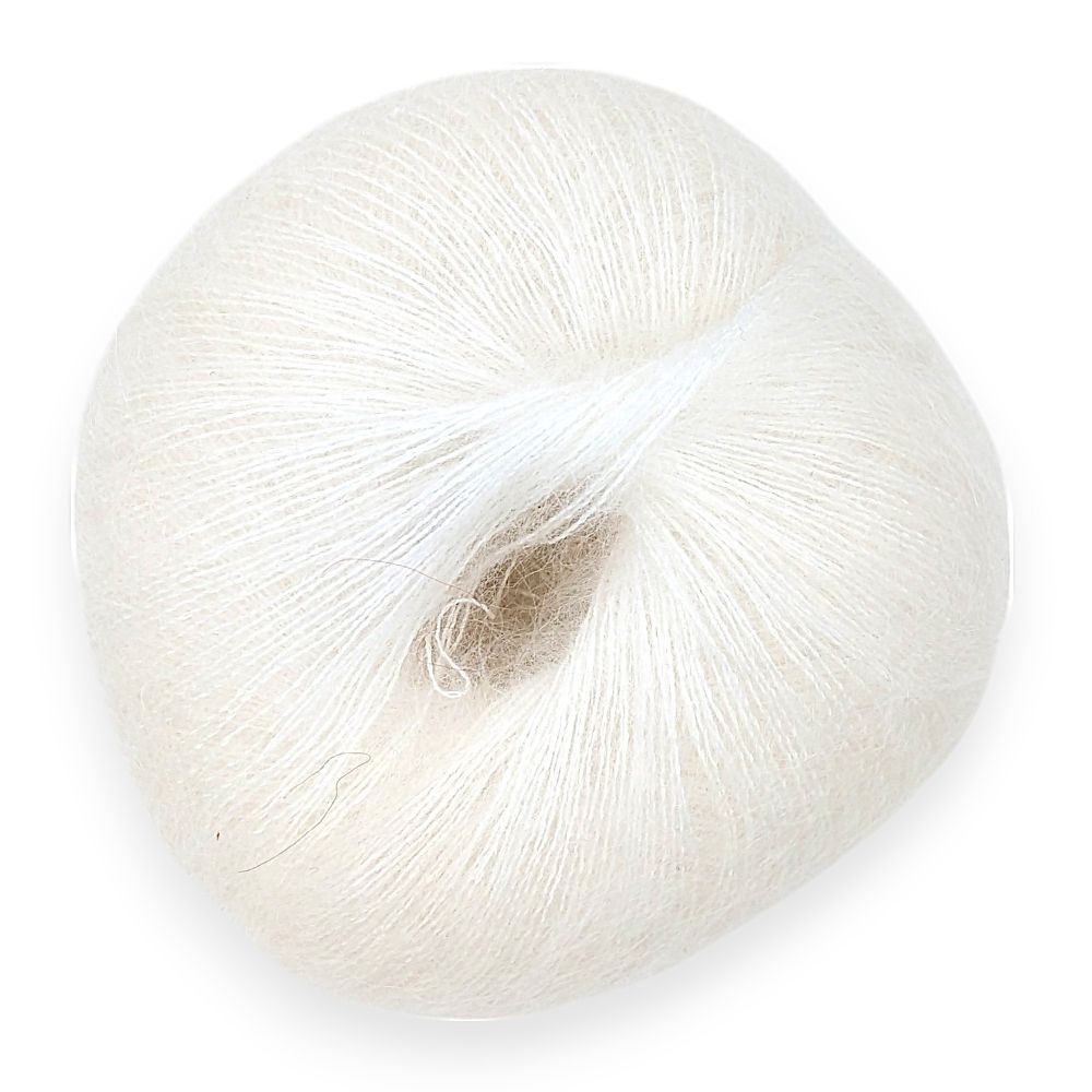 Fluffy Kid Mohair Yarn Luxury Silk Lace-Weight Knitting Crochet Wool All Colours - Picture 13 of 235