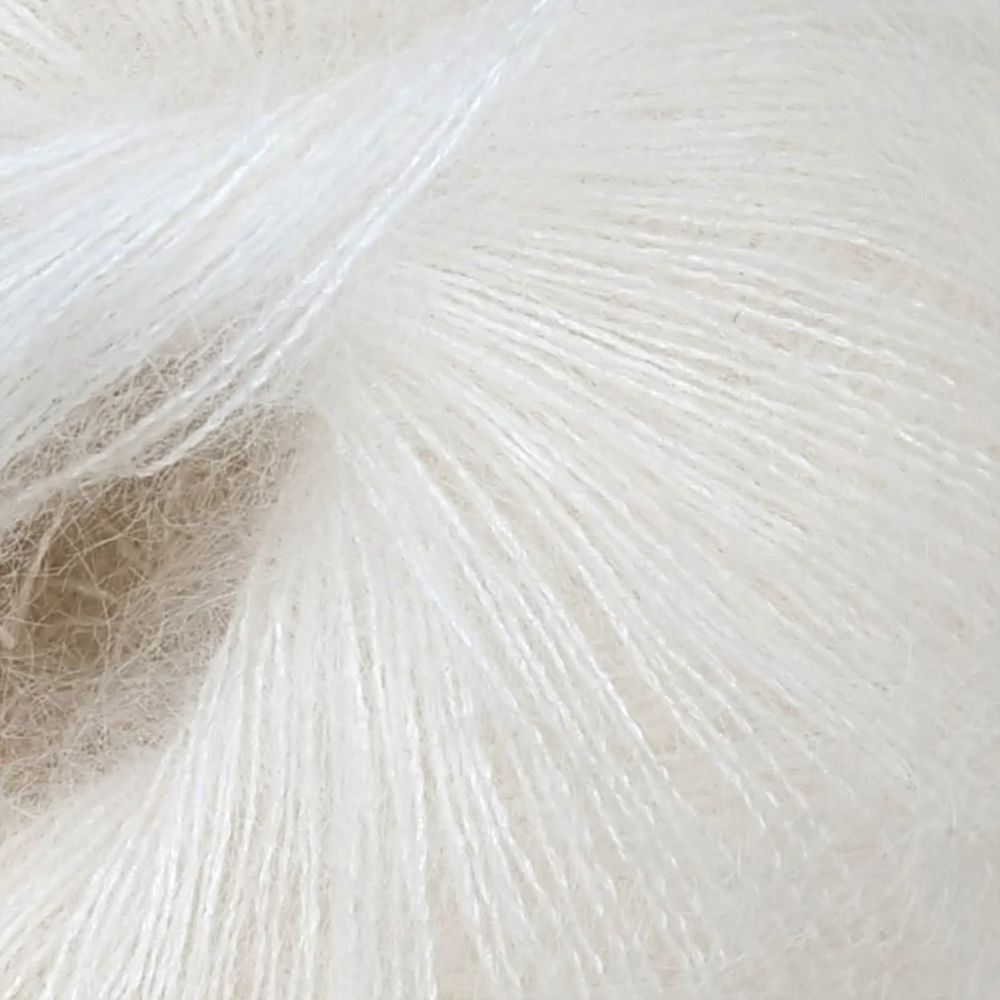 Fluffy Kid Mohair Yarn Luxury Silk Lace-Weight Knitting Crochet Wool All Colours - Picture 11 of 235