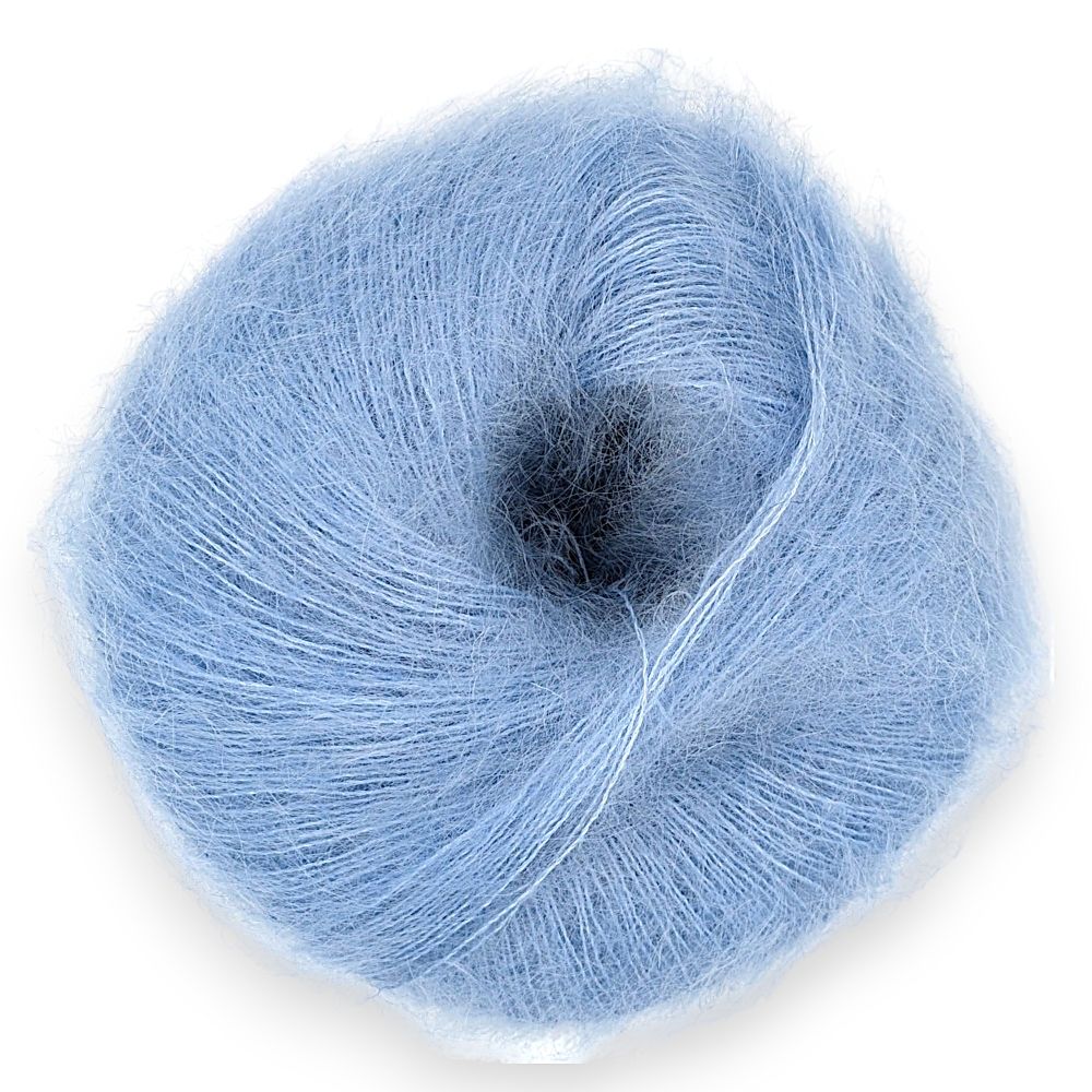 Fluffy Kid Mohair Yarn Luxury Silk Lace-Weight Knitting Crochet Wool All Colours - Picture 56 of 235
