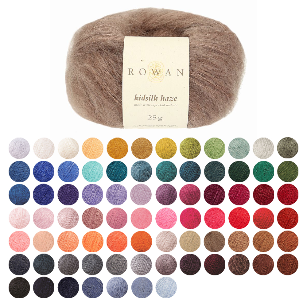 Rowan Kid Silk Fluffy Mohair Yarn Wool Haze Lace Crochet 25g