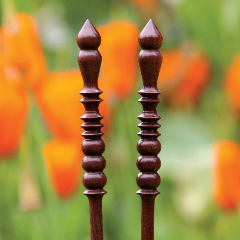 Brittany Black Walnut Knitting Needles 10" Single Pointed 25cm