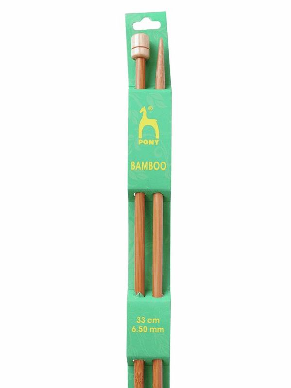 Agujas de tejer de bambú pony 13" madera puntiaguda de un solo extremo 33 cm - Imagen 13 de 16