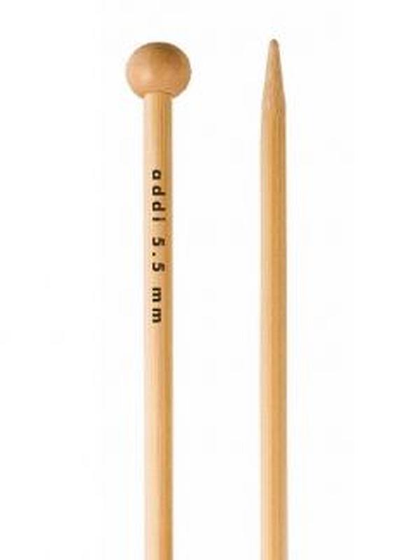 Agujas de tejer de bambú Addi 10" madera de una sola punta 25 cm - Imagen 16 de 44