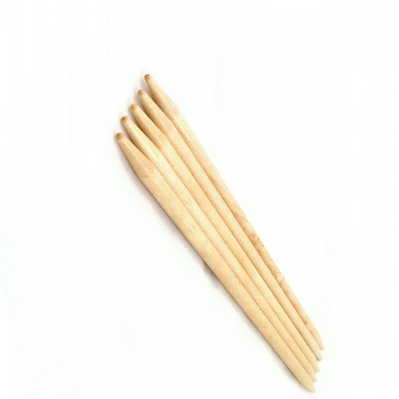 Bretagne Birke Stricknadeln 10" doppelspitz Holz 25 cm - Bild 9 von 16