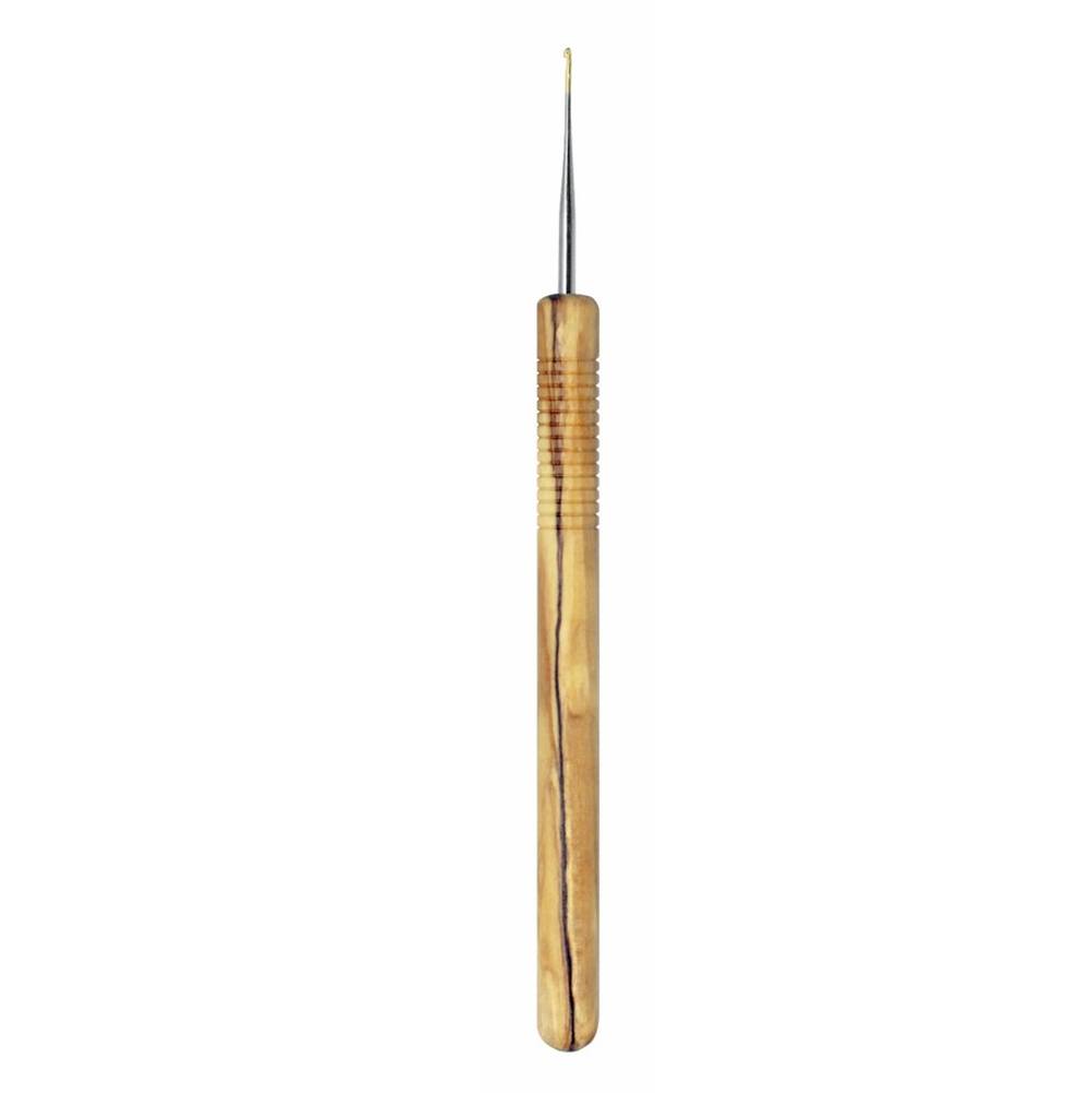 Addi Olive Crochet Hooks Wood Handle Brass Tip Needles - Picture 13 of 32