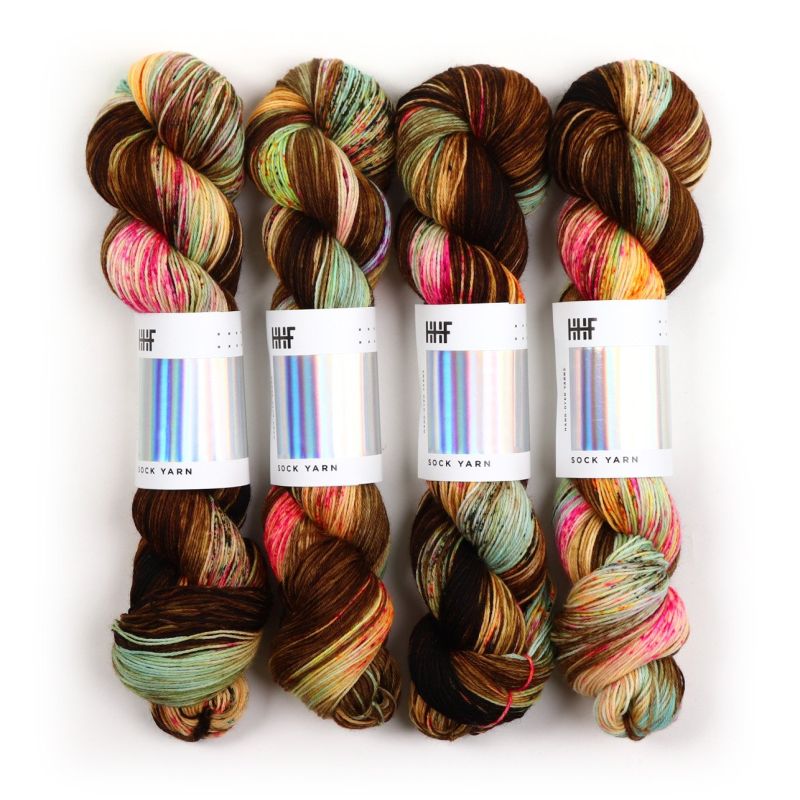 Hedgehog Knitting Wool Fibres Sock Yarn Superwash Merino Hand Dyed 4 Ply Yarn - Picture 6 of 42