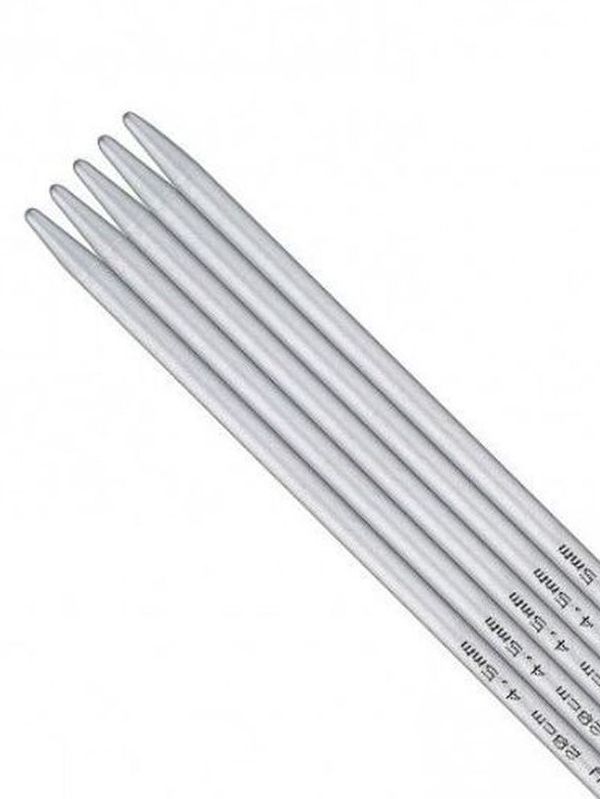 Addi Ferri da Maglia in Metallo 4" Doppia Punta Alluminio 10cm - Foto 9 di 10