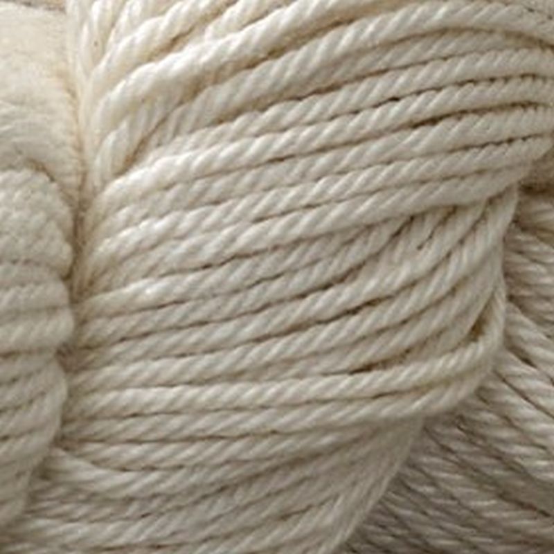 Undyed Aran Merino Wool and Mulberry Silk Knitting and Crochet Yarn - Picture 2 of 2