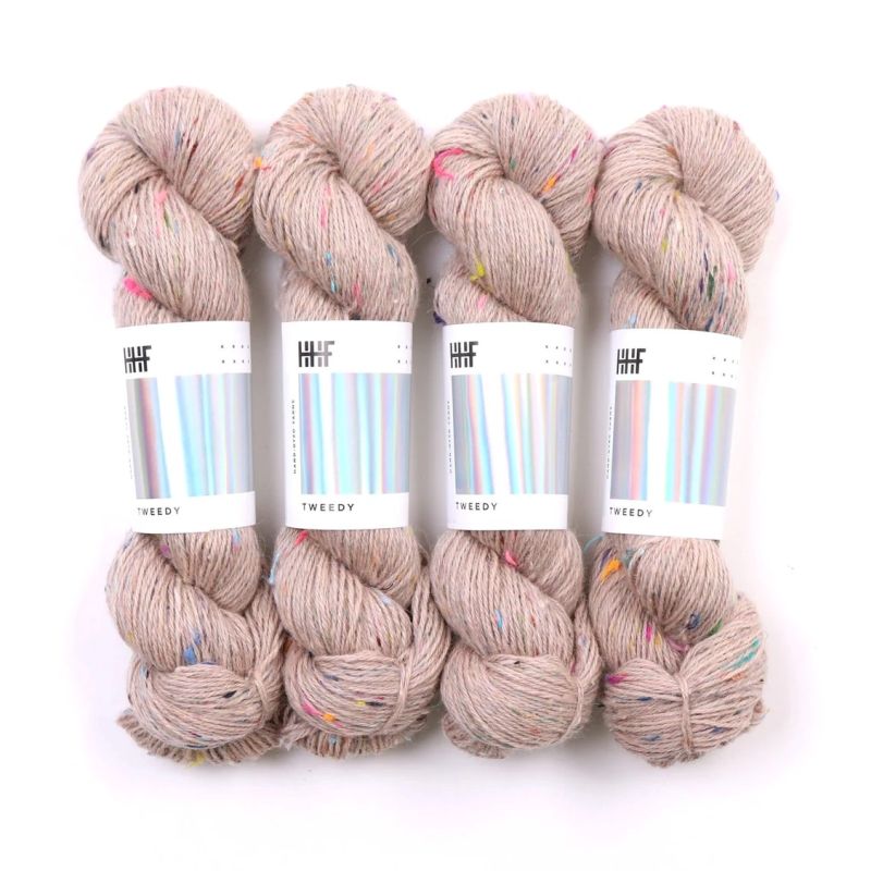 Hedgehog Knitting Wool Fibres Tweedy Hand Dyed Recycled Merino DK Double Yarn - Imagen 5 de 13