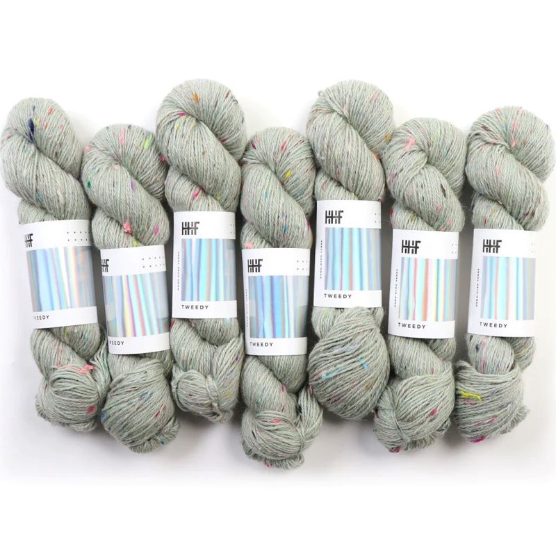 Hedgehog Knitting Wool Fibres Tweedy Hand Dyed Recycled Merino DK Double Yarn - Imagen 7 de 13