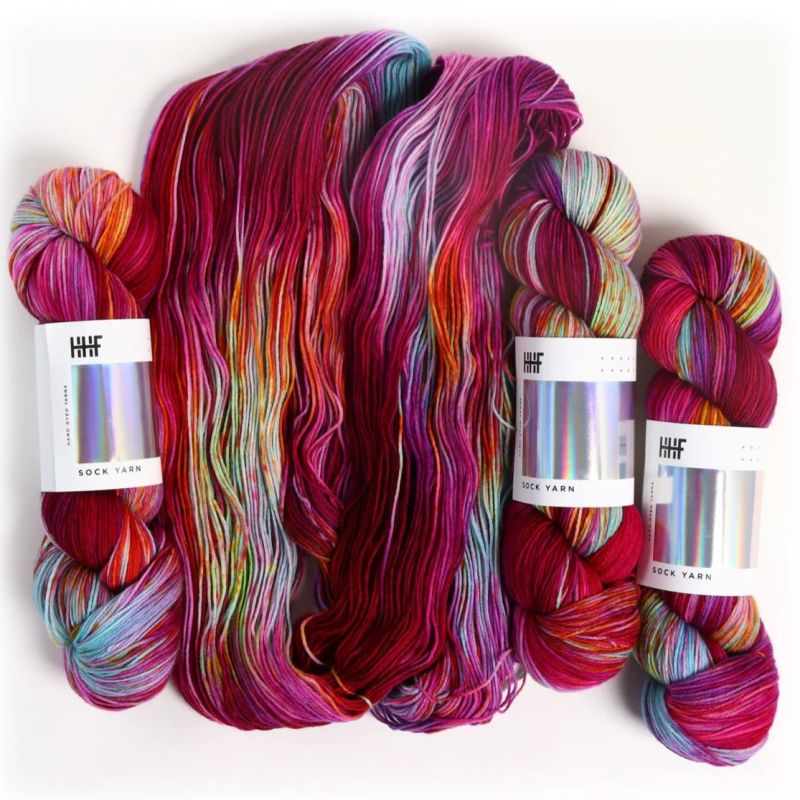 Hedgehog Knitting Wool Fibres Sock Yarn Superwash Merino Hand Dyed 4 Ply Yarn - Picture 32 of 42