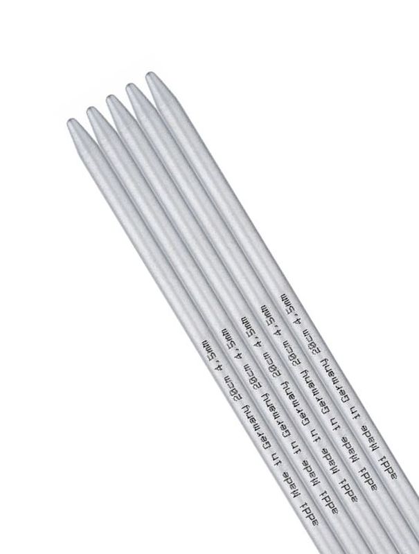 Agujas de tejer de aluminio Addi 10/15/20/23/40 cm DPN de doble punta 2 mm-8 mm - Imagen 30 de 36