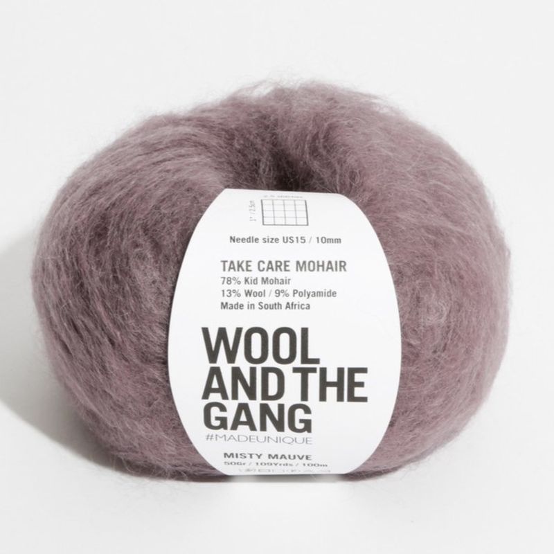 Bulky Knitting and Crochet Yarn Wool and the Gang Take Care Mohair