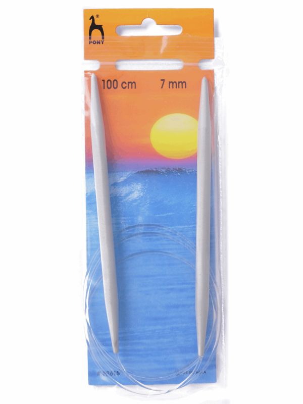 Pony Circular Knitting Needles Metal Round 40cm 60cm 80cm 100cm All Size Length - Picture 68 of 76